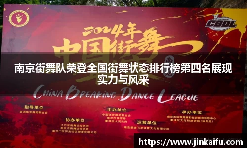 南京街舞队荣登全国街舞状态排行榜第四名展现实力与风采